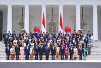 Panglima TNI Jenderal TNI Agus Subiyanto menghadiri acara pelantikan Menteri dan Wakil Menteri (Wamen) Kabinet Merah Putih