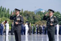 Panglima TNI Jenderal TNI Agus Subiyanto, S.E., M.Si., memimpin Ziarah Nasional dalam rangka peringatan Hari Ulang Tahun (HUT) ke-79 TNI