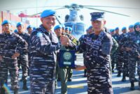 KRI Diponegoro-365 yang saat ini tergabung dalam Satgas Maritim Task Force (MTF) TNI Kontingen Garuda XXVIII-O/UNIFIL menerima kunjungan kerja