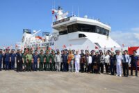 KN Pulau Dana-323 yang merupakan unsur milik Bakamla RI mengadakan kegiatan Port Visit (Muhibah) ke Vietnam dan Singapura