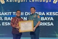 Tentara Nasional Indonesia (TNI) menerima Penghargaan Pemantauan dan Evaluasi Kinerja Penyelenggaraan Pelayanan Publik