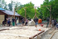 TNI Manunggal Membangun Desa (TMMD) ke-122 yang digelar oleh Kodim 1805/Raja Ampat, semangat gotong royong terus berkobar