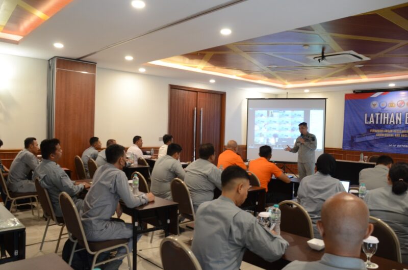 Bakamla RI mengadakan sukses menyelenggarakan Latihan Bersama Penanggulangan Kecelakaan CBRN di Laut