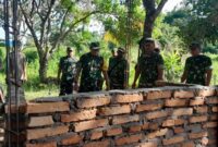 Kunjungan kerja Aslog Kasad beserta rombongan di Kabupaten Mappi dalam rangka melaksanakan Pengawasan dan Evaluasi