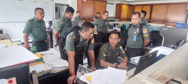 Tim dari Markas Besar Angkatan Darat (Mabesad) melaksanakan Wasgiat Sistem Teknologi Informasi (Sistek Info) TNI AD Tahun Anggaran 2024