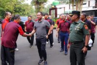 Panglima TNI Jenderal TNI Agus Subiyanto memberikan pengarahan kepada para peserta Rapat Koordinasi (Rakor) Evaluasi Operasi dan Latihan (Opslat) TNI