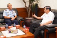 Wakil Komandan Jenderal (Wadanjen) Akademi TNI Marsda TNI I Wayan Sulaba, S.Sos., M.Sc. mewakili Panglima TNI mengunjungi Ketum DPP Pepabri