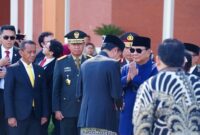 Acara pelepasan Presiden ke-7 Joko Widodo dan penyambutan Presiden terpilih Prabowo Subianto