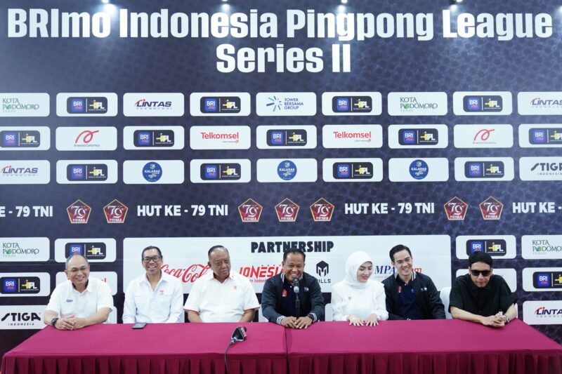 Welcoming Ceremony BRImo Indonesia Pingpong League Seri 2 Season 1 yang merupakan bagian dari rangkaian kegiatan perayaan HUT ke-79 TNI