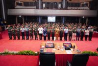 Kepala Staf Umum (Kasum) TNI Letjen TNI Richard Tampubolon membuka Rapat Koordinasi Evaluasi Operasi dan Latihan TNI