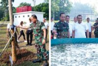 Panglima TNI Jenderal TNI Agus Subiyanto bersama satuan jajaran di lingkungan Mabes TNI