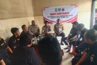 Polsek Kawasan Sunda Kelapa kembali mengadakan kegiatan Ngopi Kamtibmas di pos Trantib UPPP Muara Angke