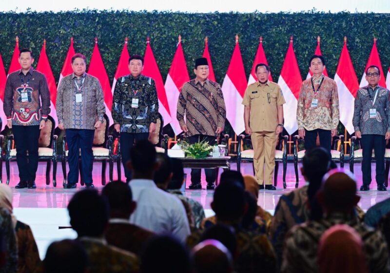 Rapat Koordinasi Nasional (Rakornas) Penyelenggaraan Pemerintah Pusat dan Pemerintah Daerah Tahun 2024 yang dibuka oleh Presiden RI Prabowo Subianto
