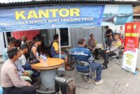 Kapolres Pelabuhan Tanjung Priok AKBP Indrawienny Panjiyoga, S.H., S.I.K. menggelar kegiatan Jumat Curhat