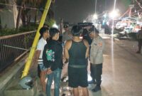 Polres Pelabuhan Tanjung Priok menggelar patroli rutin malam hari di sejumlah titik rawan Kamtibmas
