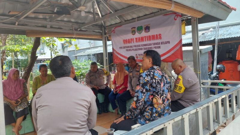 Polsek Kawasan Sunda Kelapa kembali mengadakan kegiatan Ngopi Kamtibmas di Rusun Muara Angke