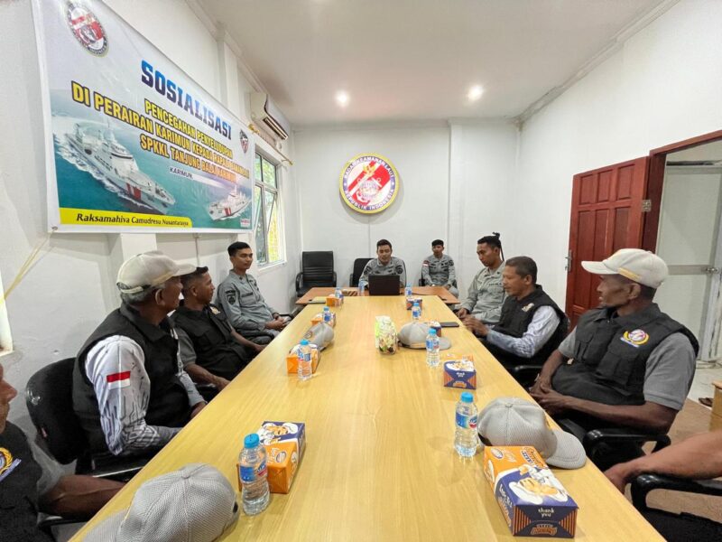 Stasiun Bakamla Tanjung Balai Karimun (TBK) mengadakan Sosialisasi Pencegahan Penyelundupan terhadap Relawan Penjaga Laut Nusantara