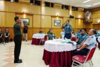 Wakil Kepala Pusat Penerangan (Wakapuspen) TNI Brigjen TNI (Mar) Freddy Ardianzah mewakili Kapuspen TNI membuka Rapat Koordinasi