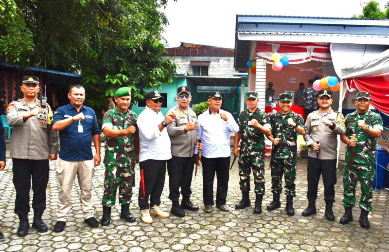 Panglima Komando Gabungan Wilayah Pertahanan I (Pangkogabwilhan I) Laksamana Madya TNI Rachmad Jayadi, M.Tr (Han) bersama Kapolda Kepulauan Riau