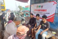 Kanit Binmas Polsek Kawasan Sunda Kelapa Iptu Aji Mulyanto, S.H., bersama Panit Binmas Iptu Mashudi menggelar Ngopi Kamtibmas