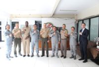 Kepala Bakamla RI Laksdya TNI Dr. Irvansyah, S.H., M.Tr.Opsla., menerima Courtesy Call Brigadir Jenderal Andrew M. Niebel, selaku Commanding General dari 1st Marine Logistics Group