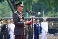 Markas Besar Tentara Nasional Indonesia (Mabes TNI) menggelar upacara memperingati Hari Pahlawan Tahun 2024
