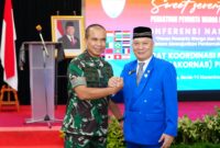 Kepala Pusat Penerangan (Kapuspen) TNI Mayjen TNI Hariyanto mewakili Panglima TNI menghadiri acara Konferensi Nasional Pewarta Warga dan Warganet