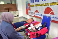 Bakamla RI menggelar kegiatan donor darah yang diikuti oleh Kepala Bakamla RI Laksdya TNI Dr. Irvansyah, S.H., M.Tr., Opsla.