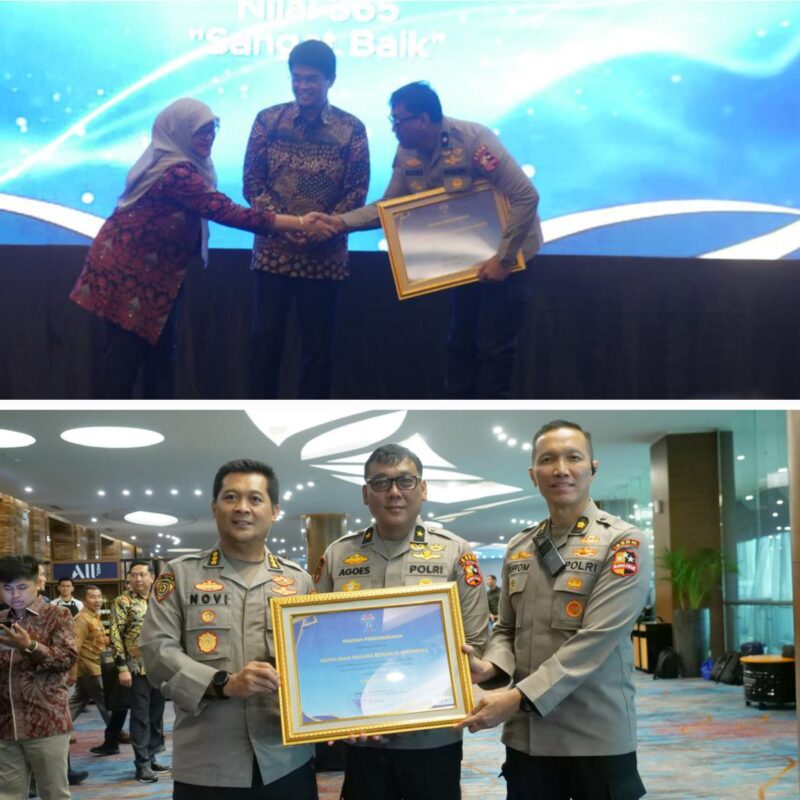 Badan Kepegawaian Negara (BKN) memberikan penghargaan kepada Polri karena berhasil menjadi alat negara terbaik dengan penerapan sistem merit