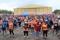 Lomba Lari Massal Air Force Run, bertempat di taxiway Charlie Lanud Sultan Hasanuddin, Maros