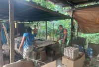 Babinsa Koramil 02/Timika Kodim 1710/Mimika, Sertu Elisa Serusiay melaksanakan Komunikasi Sosial (Komsos) dengan warga binaan