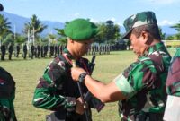 Pangdam XVIII/Kasuari, Mayjen TNI Haryanto, S.I.P., M.Tr.(Han)., dalam amanatnya saat membuka secara langsung upacara perlombaan
