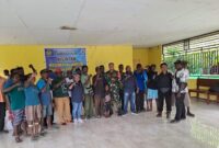 Babinsa Koramil 1710-07/Mapurujaya, Sertu Yulius Nampe menghadiri kegiatan Musrenbang Perubahan APBD dan RKPK tahun 2024