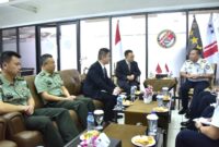 Kepala Bakamla RI Laksdya TNI Dr. Irvansyah, S.H., M.Tr.Opsla., terima Courtesy Call Deputy Chief of Law Enforcement Department China Coast Guard
