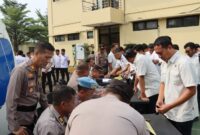 Seksi Profesi dan Pengamanan (Sipropam) Polres Pelabuhan Tanjung Priok, melakukan pemeriksaan senjata api (Senpi) kepada personel