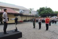 Kepolisian Resor Pelabuhan Tanjung Priok melaksanakan kegiatan Apel Gelar Pasukan Operasi Lilin Jaya 2024