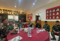 Pengendalian Pengawasan Operasi Pangdam XIII/Mdk yang diwakili oleh Asops Kasdam Kodam XIII/Mdk Kolonel Inf Ryan Hanandi S,Sos, M.Han.