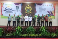 Kaskoopsud II Marsekal Pertama TNI Indan Gilang Buldansyah, S.Sos., menghadiri kegiatan Launching Sulsel Expo 2025