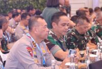 Panglima Komando Operasi Udara II Marsda TNI Deni Hasoloan S., mengikuti kegiatan Rapat Pimpinan (Rapim) TNI-Polri Tahun 2025