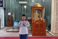 Ketua DKM Masjid At-Taufqul Mubarok Ustad H. Burhanudin Yasin juga mengucapkan terima kasih atas perhatian begitu besar dari Kepolisian