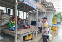 Aiptu Setiyono juga menyampaikan imbauan Kamtibmas kepada warga dan mengingatkan