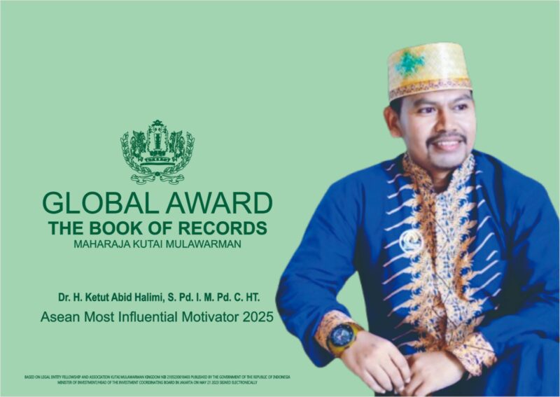 Motivator kelahiran Bali, Ketut Abid Halimi yang diakui atas dedikasi dan prestasinya di bidang motivasi dan pembangunan mental