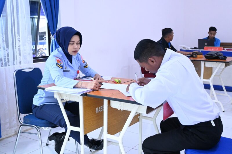 Sebanyak 97 Calon Siswa (Casis) Tamtama PK Gelombang I Angkatan ke-89 Tahun Anggaran 2025, melaksanakan tes skrining