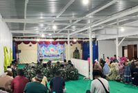 Koramil 1715-01/Oksibil mengadakan perayaan Isra Mi'raj di Masjid An Nur Oksibil, Kab. Pegunungan Bintang, Papua Pegunungan