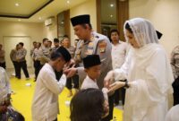 Polres Pelabuhan Tanjung Priok menggelar peringatan Isra’ Mi’raj Nabi Muhammad SAW 1446 H/2025 M dan santunan