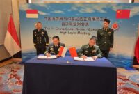 Bakamla RI melaksanakan 1st High Level Meeting dengan China Coast Guard di Beijing, Republik Rakyat Tiongkok