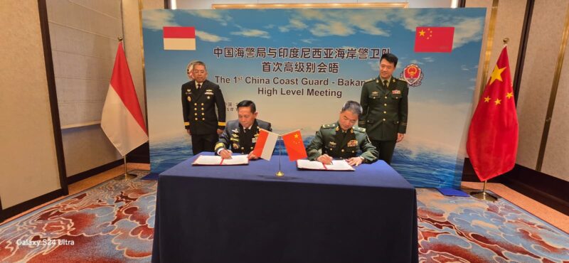 Bakamla RI melaksanakan 1st High Level Meeting dengan China Coast Guard di Beijing, Republik Rakyat Tiongkok