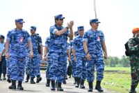 Kepala Staf Angkatan Udara (Kasau) Marsekal TNI M. Tonny Harjono, S.E., M.M., pada pelaksanaan Ground Breaking Satuan Radar (Satrad) Takalar
