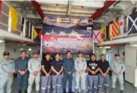 KN. Tanjung Datu-301 yang berhasil menyelamatkan empat Anak Buah Kapal (ABK) MT Silver Sincere berbendera Malaysia