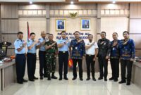 Komandan Lanud (Danlanud) Sultan Hasanuddin Marsma TNI Arifaini Nur Dwiyanto, M.Han., menerima audiensi